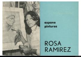 Folleto de la exposición &quot;Rosa Ramirez: pinturas&quot;