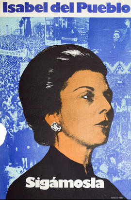 Afiche político &quot;Isabel del Pueblo : sigámosla&quot;