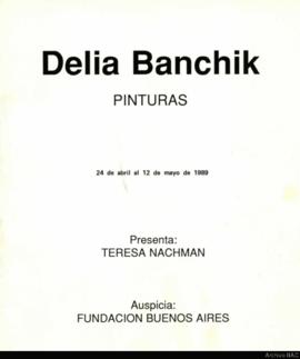 Catálogo de la exposición “Delia Banchik: pinturas&quot;
