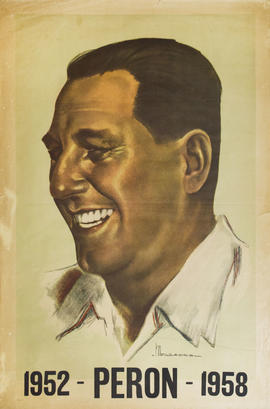Afiche político &quot;1952 - Perón - 1958&quot;