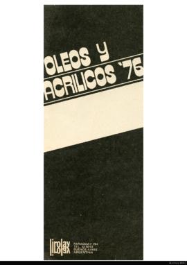 Catálogo de la exposición &quot;Óleos y acrílicos &#039;76&quot;