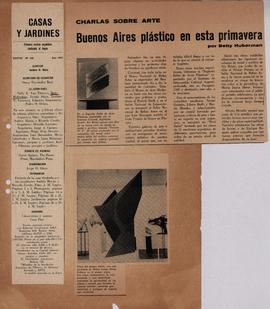 Reseña de Betty Huberman &quot;Buenos Aires plástico en esta primavera&quot;