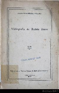 Libro &quot;Bibliografía de Rubén Darío&quot;