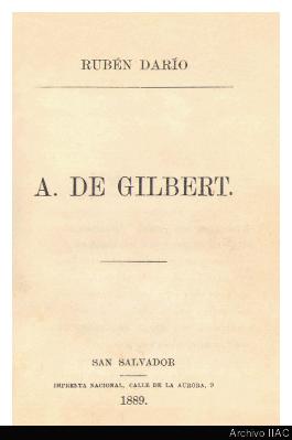 Libro &quot;A. de Gilbert&quot;