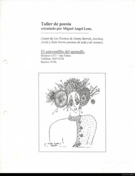 Taller de poesía: Orientado por Miguel Ángel Lens