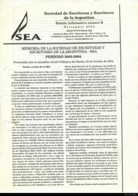 Boletín Informativo de la SEA