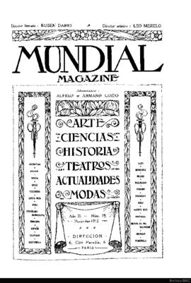 Mundial Magazine : arte, ciencias, historia, teatros, actualidades y modas, año 2, no. 19