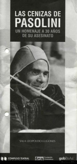 Programa &quot;Las cenizas de Pasolini: Un homenaje a 30 años de su asesinato&quot;