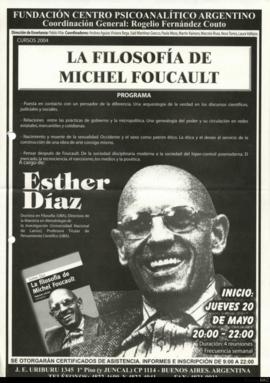 Folleto &quot;La filosofía de Michel Foucault&quot;