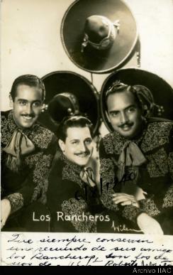 Tarjeta postal con retrato de &quot;Los Rancheros&quot;